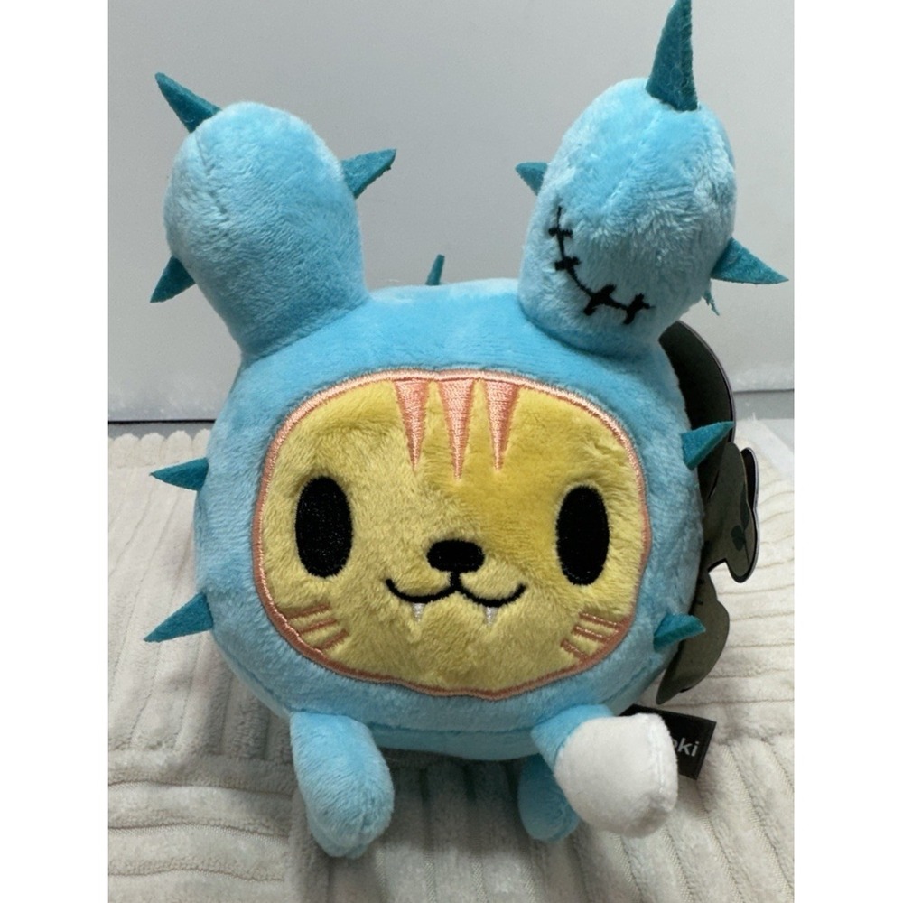 Tokidoki Cat Bruttino Blue Cactus Friends Plush Stuffed Toy NEW with TAGS!